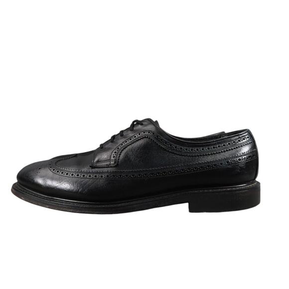 Hy Test Shoes Mens 8.5 Oxford Derby Wingtip Brogue Safety Work Leather Classic - Picture 3 of 16